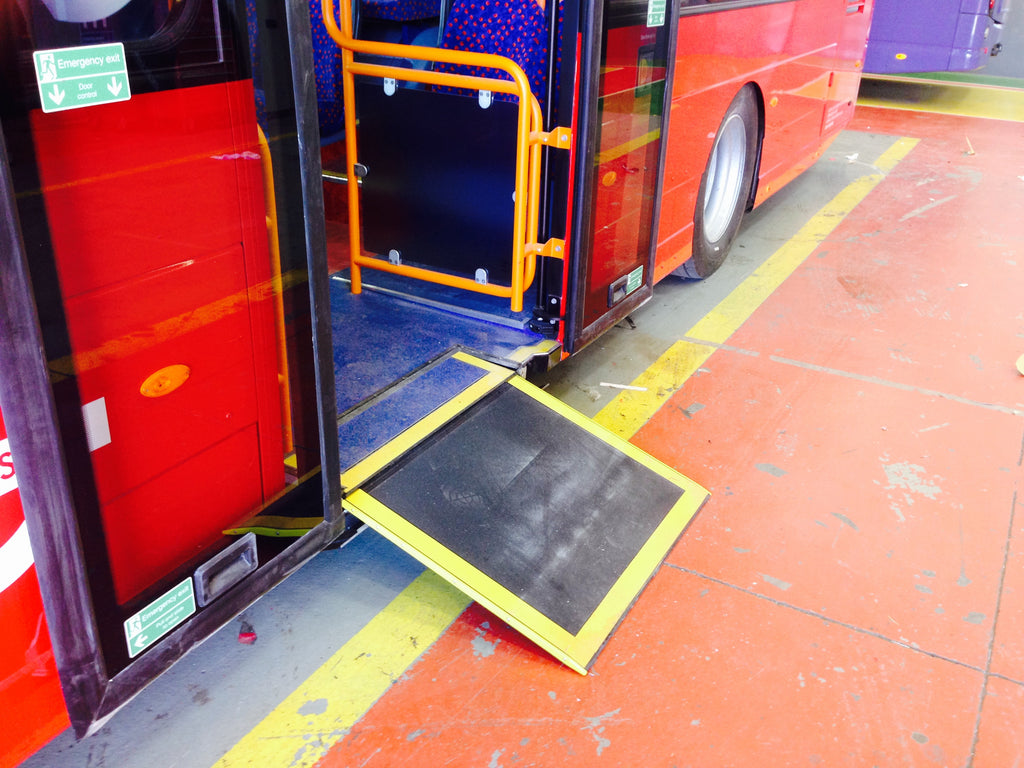 Low Floor City Bus Drop Floor Single Stage Powered Access Ramp – PSV Ramps